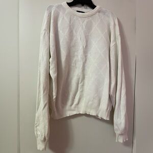 Enro white chunky knit sweater